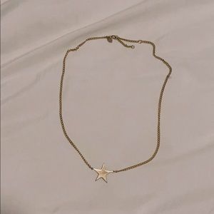 Gold star necklace